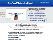 Tablet Screenshot of instantsalesletters.com